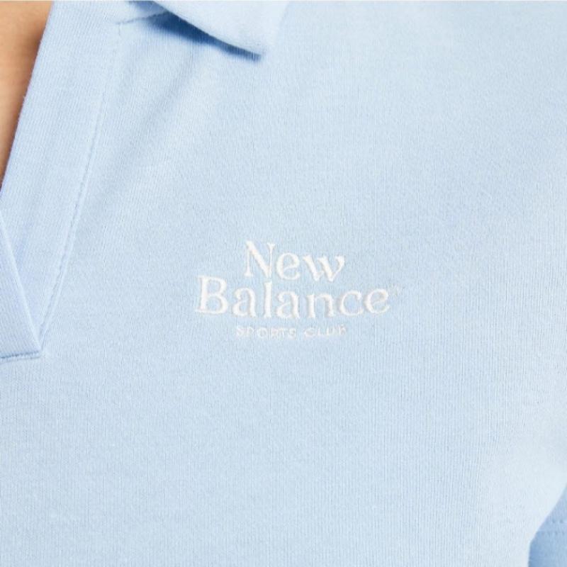 New Balance Sleeve Tee Rqk Nbnfe2w502 51 Women Single Mesh Semi Crop Open Collar