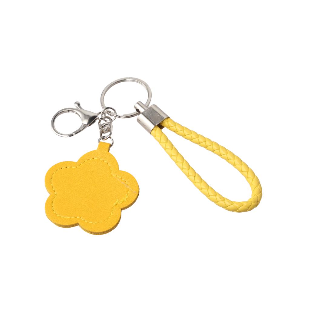 1 Τμχ Μίνι Καθρέφτης Μόδας Δέρμα Μακιγιάζ Φρεσκαρίσματος Μπρελόκ Κρεμαστό Φλοράλ Σχήμα Χαριτωμένος Καθρέφτης Μακιγιάζ Γούρια για Τσάντα Πολύχρωμος