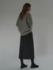 Deomiteun [3Rd] Cotton H-Line Skirt (Black)