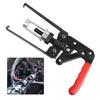 Heat Treated Steel Valve Spring Compressor Tool with Ergonomic Red Handle for Secure Grip and Valve Size Adjustment