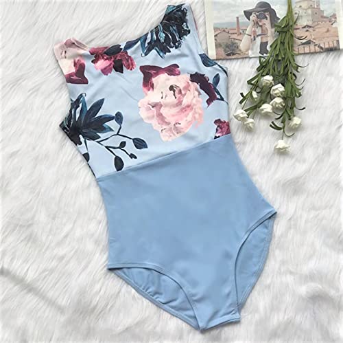 ProDance Floral Boat Neck Leotard Ballet Cute Cheap PLT002MA (Light