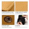Portable Women Leather Wallet ple Design Foldable Change Purse Shopping Card Holder Carrying Bag Birthday Gift