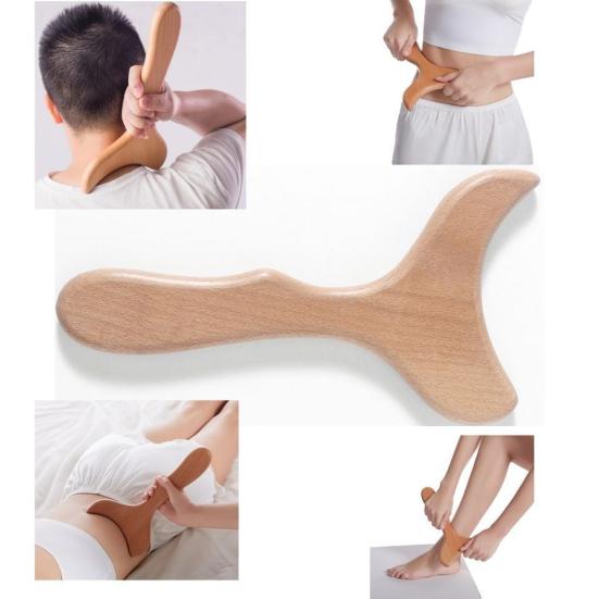 Herramienta de masaje terapéutico de madera, fácil de sostener, uso versátil, alivia la tensión muscular, elimina la celulitis y esculpe el cuerpo.