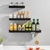 Wandmontiertes Regal aus Edelstahl: Badezimmer- und Küchenregal