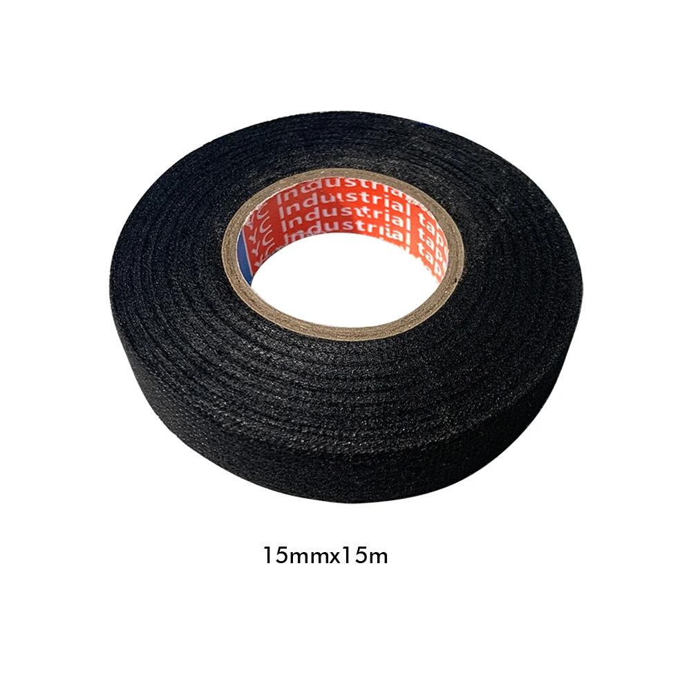 Wire Harness Automotive Cloth Tape Heat Resistant Waterproof Insulating Tapes for Electrical Cables Black Adhesive Fabric Tapes