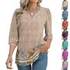 Women's 3/4 Sleeve Shirts Graphic Tees Shirts Casual Basic Tops Pullovers