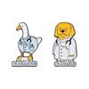 Tier-Serie Emaille-Pins Ente Hund Arzt Broschen Damen Reversnadeln Studenten Pins Abzeichen auf Rucksack Kleidung Accessoires Geschenke