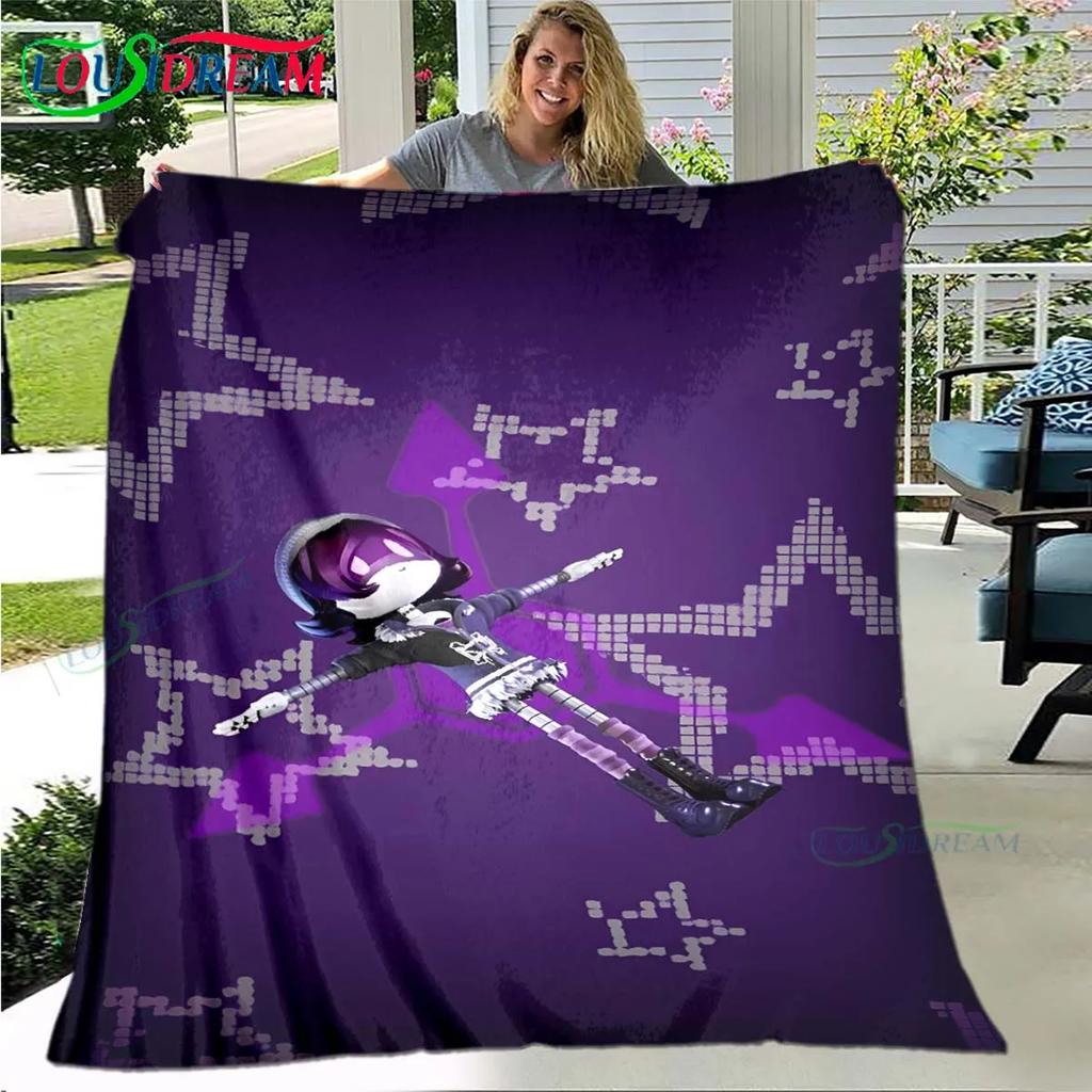 Hot Cartoon Murder Drone Flannel Adult and Children Blanket Sofa Bed Decoration Blanket Portable Blanket Bath Towel Gift