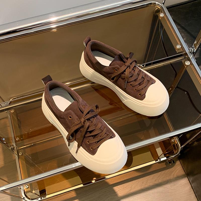 

бисквиты на толстой подошве и флисовые туфли на доске для детской осени и зимы, новые маленькие маффины на мягкой подошве, легкие повседневные маленькие белые туфли 40