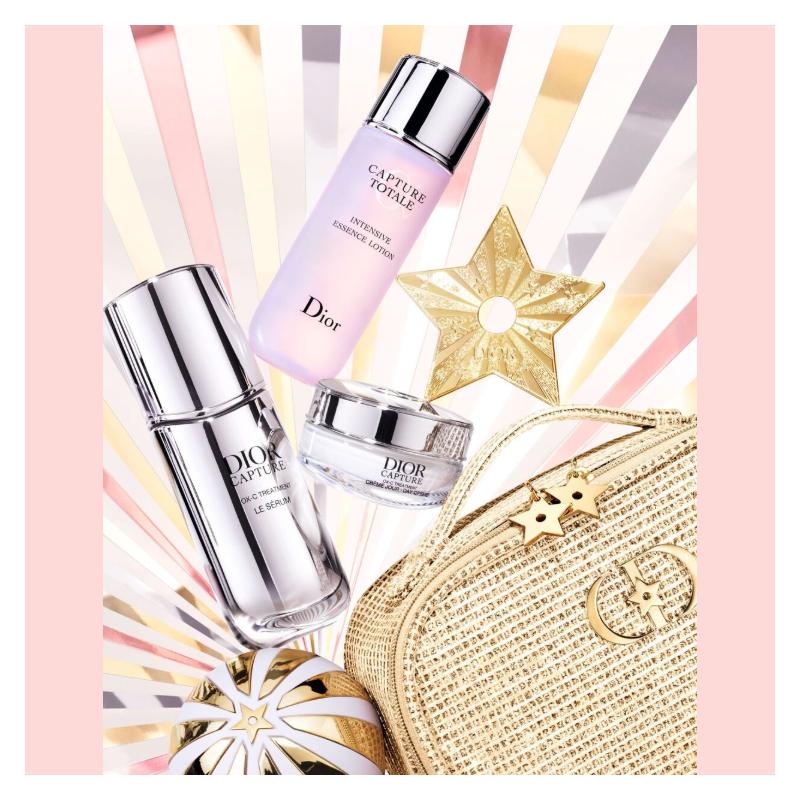 DIOR Bag Three-piece set: Essence Lotion 50ml + Ningshi Jinyan Essence 50ml + Capture Day Cream 15ml