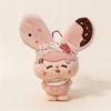 17cm Cute Greedy Rabbit Plush Toys Creative Cartoon Anime Figure Doll Accompany Peripheral Kids Girls Pendants Birthday Gifts