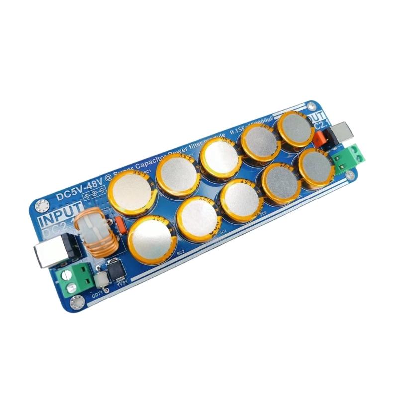 

5V-48V 10A Supercapacitor Filter Board Linears Switching for Headphone Amplifier