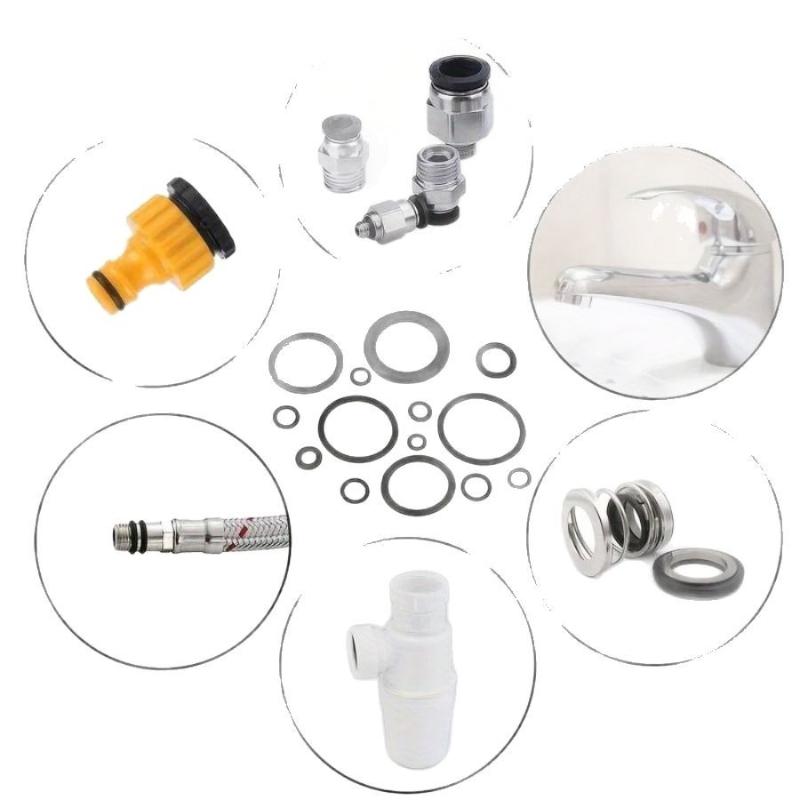 225Pcs/Bag Black Rubber O Ring Assortment Washer Gasket Sealing O-Ring Kit 18 Sizes For Faucet Hose Connector Sealing Valve