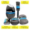 9pcs Set Wash Gloves Brush Sponge Mat Towels Mop Polisher Pads Duster Cloth Motorcycle Washer Car Seat Wheel Door Tire Cleaning