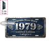 Tin Sign  Vintage Durable Metal Plaque Wall Decor Home Office Bar Man Cave European American City Coordinate Birth Year Lice
