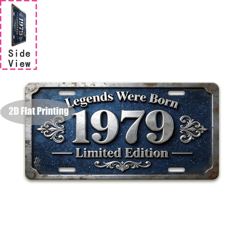 Tin Sign Vintage Durable Metal Plaque Wall Decor Home Office Bar Man Cave European American City Coordinate Birth Year Lice