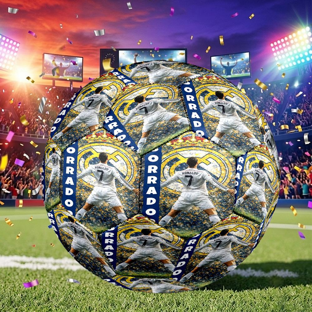 1pc Cr Football Legend Soccer Ball Size 5, Suitable for Practice Matches/tournament Training,Lightweight and Durable. Cl7021