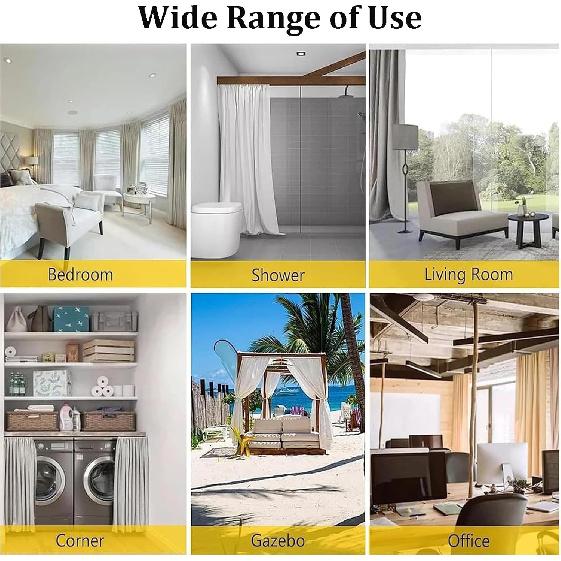 Hidden Ceiling Curtain Track, Ecessed Invisible Curtain Track, Ceiling Mount Aluminum Alloy Nano Silence Track for Living Room Bedroom Windows/Room