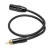 XLR Male To AV Plug Cable 0.5m Length Copper Core Gold Plated XLR Male 3 Pin To AV Phono Plug Cable
