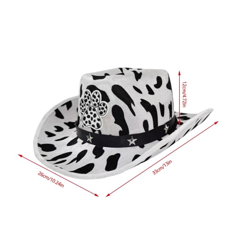 Comfortable Western Cowboy Cap for Boys and Girls with Stud Detail and Breathable Fabric for Daily Wear and Theme Party