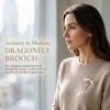 Unieke Schattige Dames Broche Mini Luxe Gevoel Libelle Broche Beweegbare Staart 304 Roestvrij Staal Koreaanse Stijl Badge Dagelijks
