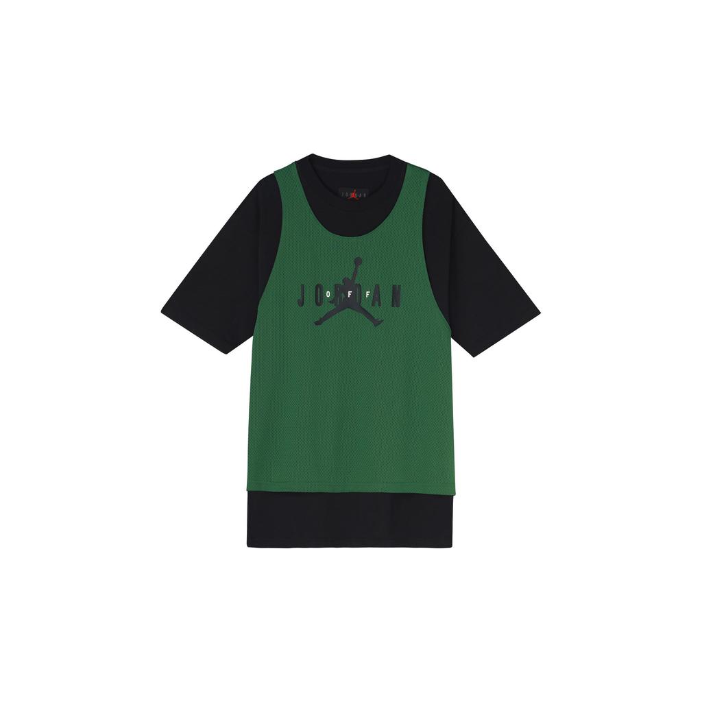 Jordan X Off-White Co-Branded Mesh Breathable Loose Round Neck Sports Short Sleeve T-Shirt Men Tops Black CV3524-361