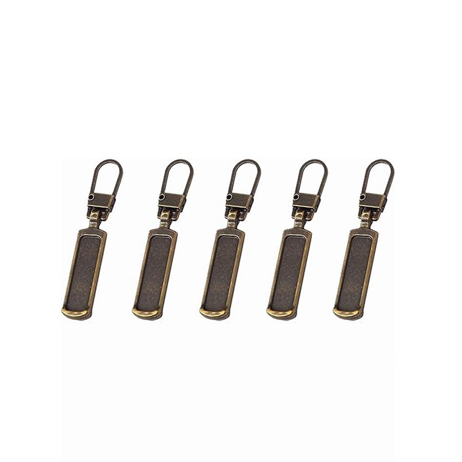 15 Estrattori Per Cerniera Lampo Di Ricambio: Tiretti Universali In Metallo (Lega Di Zinco), 3 Colori (Nero, Argento, Grigio), 41x11 Mm, Per Vestiti, Borse, Zaini, Fai Da Te
