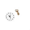 Ballerina Couple Wall Clock Ballet Dancing Girl Figurine Statue Silent Mute Dance Charming
