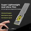 Dual Light Source Magnetic W T7 Ultra-Thin Flashlight | 600 Lumens Strong Light Portable Work Light | Back Clip with Magnetic Bottom