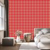 Christmas Autumn Plaid Wallpaper Coral and Red 50x1000