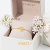 Porti 24k Gold 1.875g Snake Ribbon Chain Bracelet