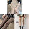 Nylon Star Pattern Tights With Invisible Design For Teen Girls
