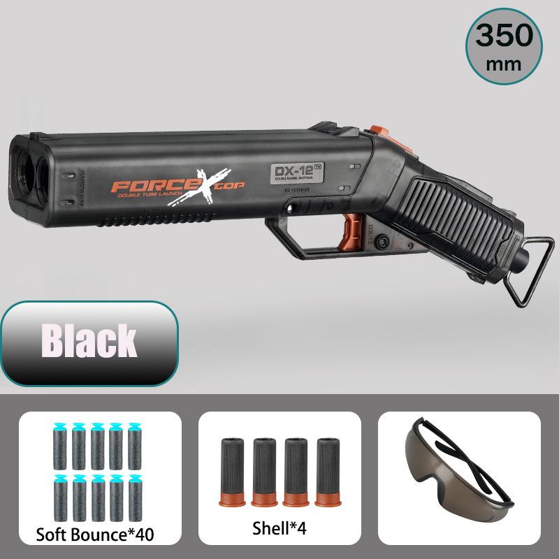 

Двуствольный игрушечный пистолет, эжектор гильз, пусковая установка мягких пуль, пневматический пистолет, пусковая установка для игр на открытом воздухе, CS, детский подарок