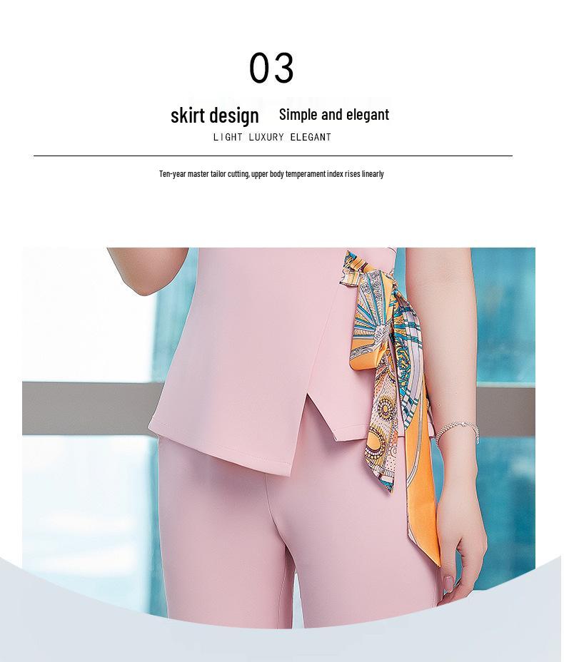 2025 Women's Slimming Beautician & Spa Short Sleeve Uniform