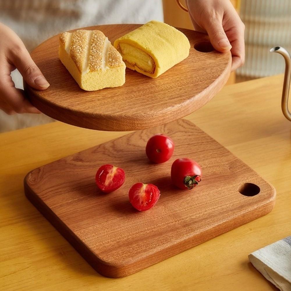 Practical Ebony Chopping Board Thickened Checkerboard Cutting Board Chopping Pad  Outdoor Camping