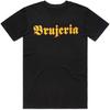 Droomdy Schwarzes T-Shirt mit Brujeria für Herren T-Shirt Rundhalsausschnitt Kurzarm Baumwoll-T-Shirts