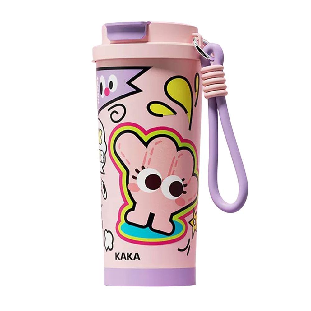 

500 мл Чашка для води Жест Кака Ізольована чашка Міцна чашка для кави рожевий