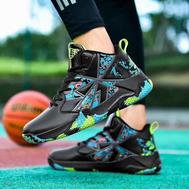 Men's Basketball Shoes Athletic Training Non-Slip Sports Field Original Male Breathable Sneakers Student Outdoor Basket Shoes