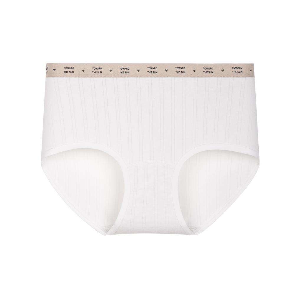 Large Size Ladies Spring and Autumn Pure Cotton 10A Bacteri Resistant Breathable Mid Waist Briefs