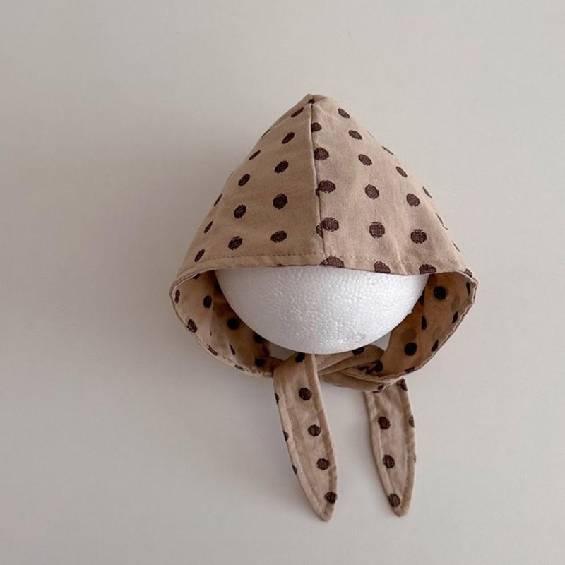 Infant Headwrap Dots Pattern Baby Caps Infant Turban Caps Soft Baby Headwear Perfect for Boy & Girls Aged 0 To 3 Year