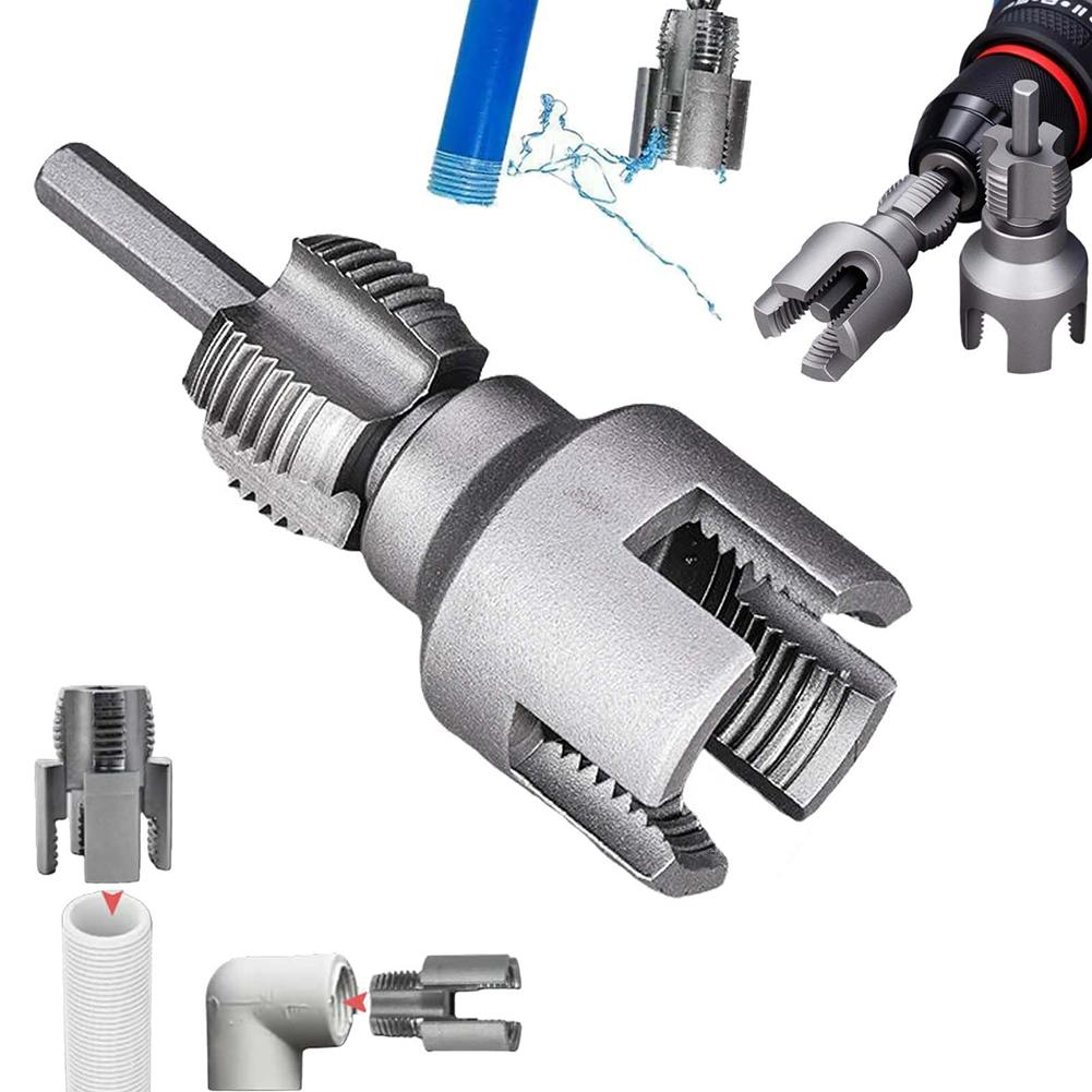 Integrate Internal And External Pipe Threading Tools Dual Function Pipe Thread Cutting Mold For Home Pipe Thread Repair 4/6Point