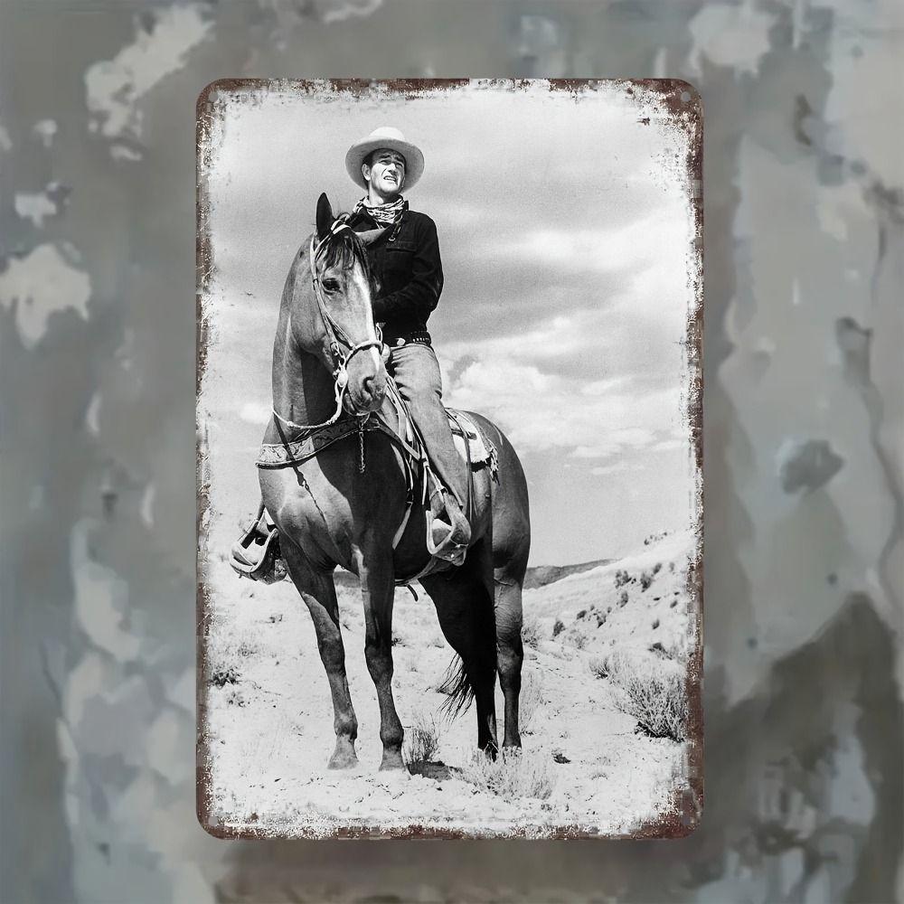 Vintage Wild West Cowboy Metal Tin Sign Home Wall Decor 20x30cm