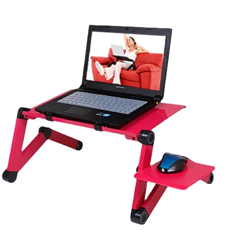 Birou pentru laptop din aliaj de aluminiu Dormitor Masă pliabilă Birou pentru computer leneș Birou Pat Birou Birou portabil anticoroziv din aliaj de aluminiu