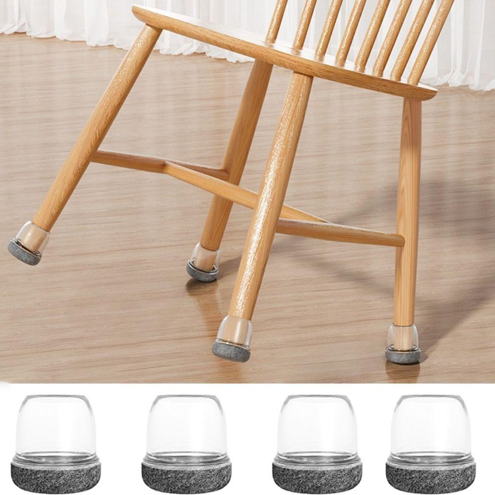 8pcs Resilient Furniture Feet Pad Non-slip Chair Leg Silent Mat Chair Leg Protector Pad  Tables