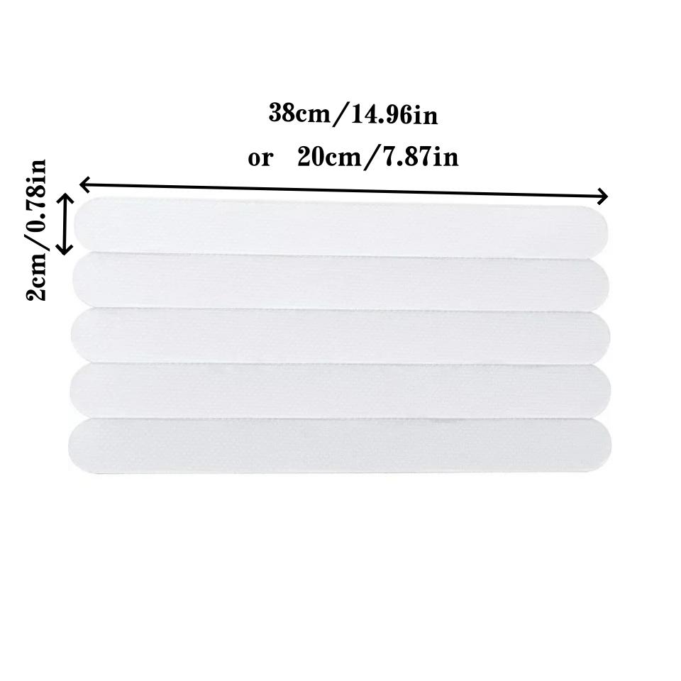 6/12/24pcs Transparent Anti-slip Strip Bathroom Rugs Bathtub Shower Stickers Stair Floor Stickers Products Household Merchandis