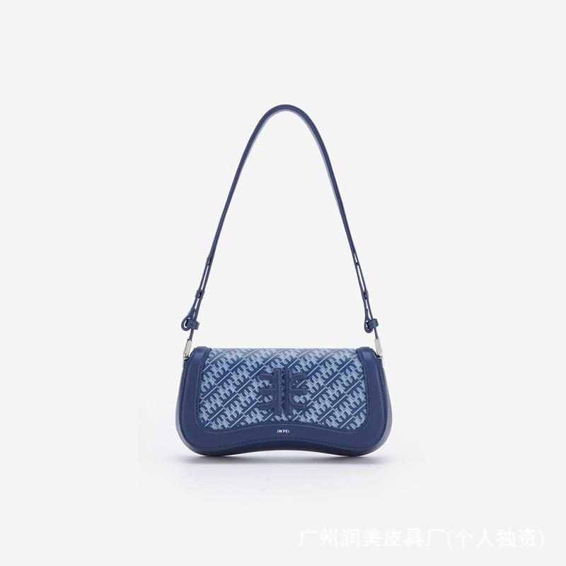 J Pudding Bag Niche Shoulder Bag Underarm Baguette Adjustment Single Shoulder Oblique Span Fashionable Retro Spring New Models