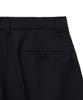 NOIRER Lux Wool Wide Slacks (Black)