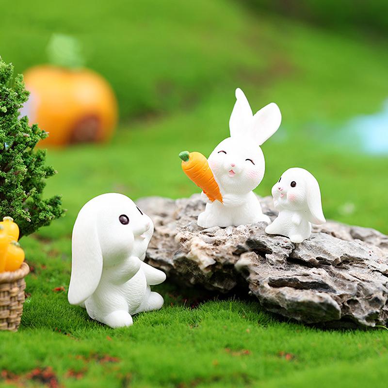 Cartoon Animal Cute Rabbit Series Gardening Ornaments Micro Landscape Decoration