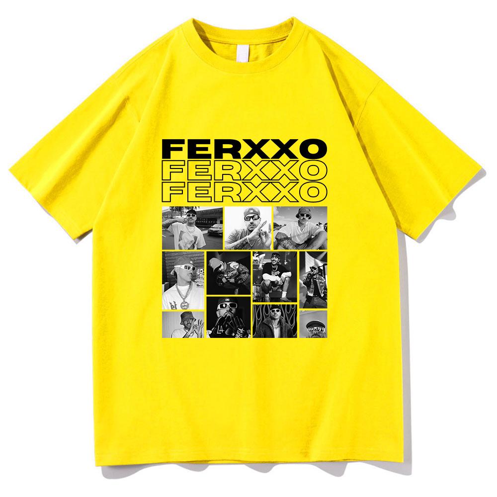 FerxxoCalipsis Tour 2026 T Shirt Hot Fashion Unisex Vintage Feid Ferxxo Sixdo T-Shirt Unisex High Quality Retro Cotton Tees Shirts