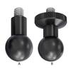 Confezione da 4 adattatori a testa sferica da 17 mm con vite da 1/4 di pollice per action cam, DSLR, supporto per telefono e tablet
